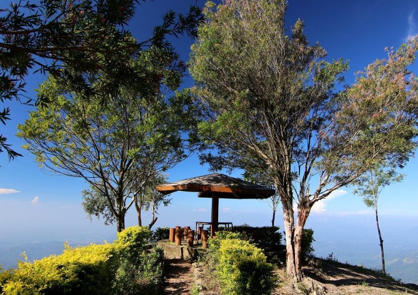 sri lanka, landscape, pavilion