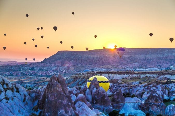 turkey, fairy chimneys, natural landscape