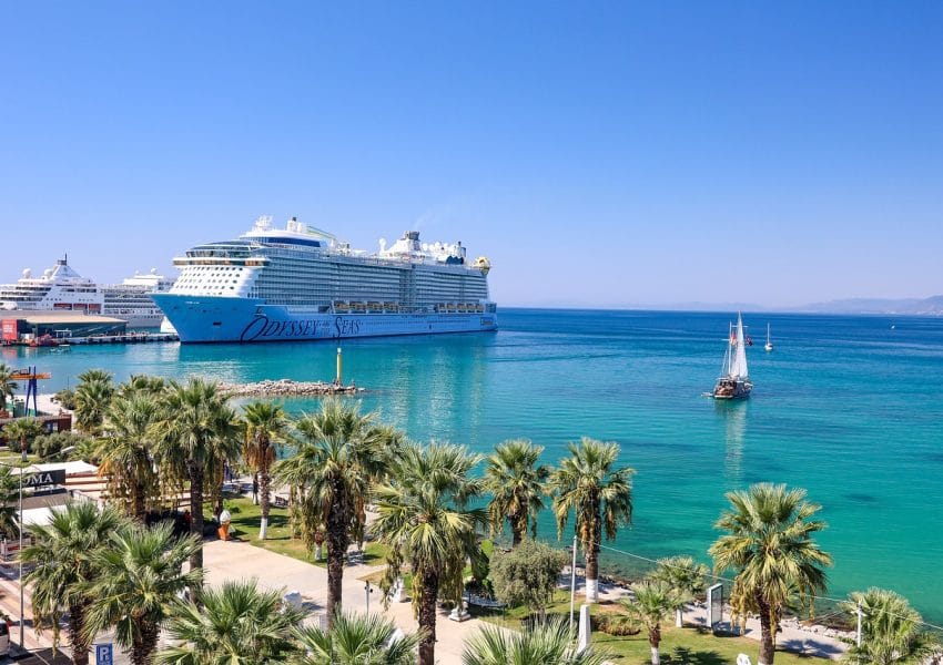 ship, port, sea