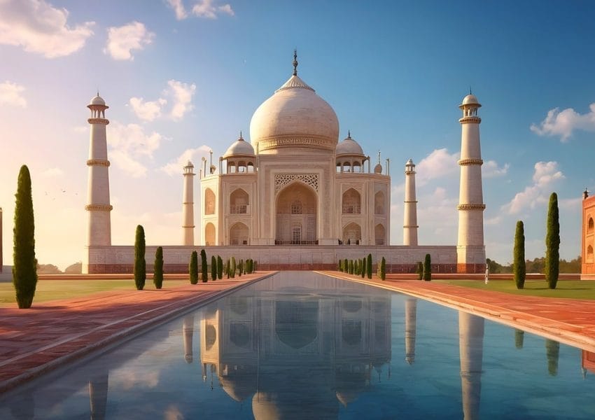 ai generated, taj mahal, india