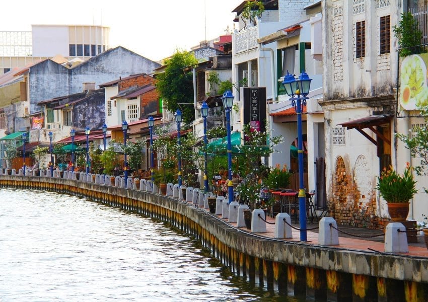 river, malacca river, city